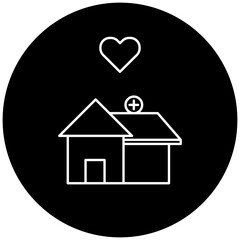 love hospital icon design