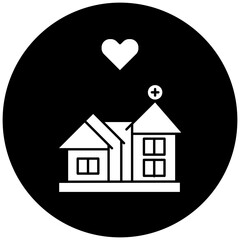 love hospital icon design