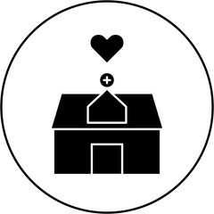 love hospital icon design