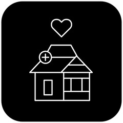 love hospital icon design