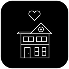 love hospital icon design