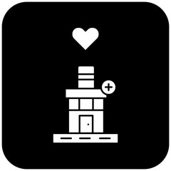 love hospital icon design
