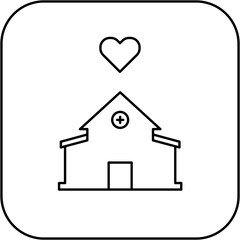 love hospital icon design