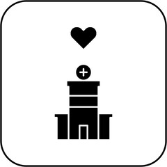 love hospital icon design