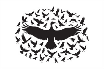 Bird Silhouette Bundle | Flying Birds Vector Clipart | SVG, PNG, EPS for Cricut & Laser Cutting

Birds Vector Silhouettes | Wildlife Animal SVG Files | Digital Bird Clipart for Crafts & Decor

Flying 