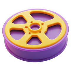 Obraz premium film reel on white background