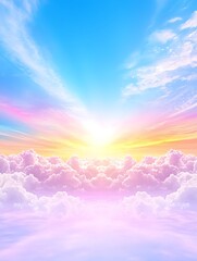 Colorful cloudscape sunrise