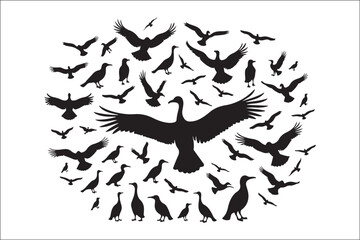 Bird Silhouette Bundle | Flying Birds Vector Clipart | SVG, PNG, EPS for Cricut & Laser Cutting

Birds Vector Silhouettes | Wildlife Animal SVG Files | Digital Bird Clipart for Crafts & Decor

Flying 