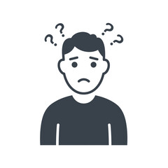 Uncertainty Personified: A symbolic representation of a person burdened by an overload of question marks, their face bearing the weight of perplexity. 