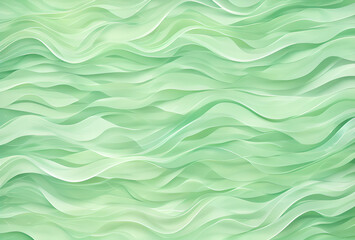 Obraz premium Metallic liquid background. Abstract neon texture.holographic foil. Wavy glossy surface in black and green colors Background ,high quality,generative ai