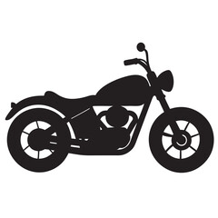 Simple motorcycle silhouette