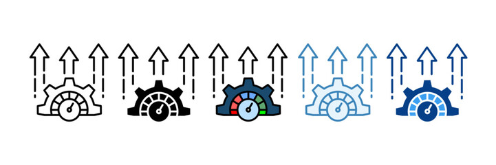 Speed  Icon Set Multiple Style Collection