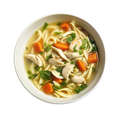 Delicious Chicken Noodle Soup in a Bowl  Homemade Recipe Food Photography