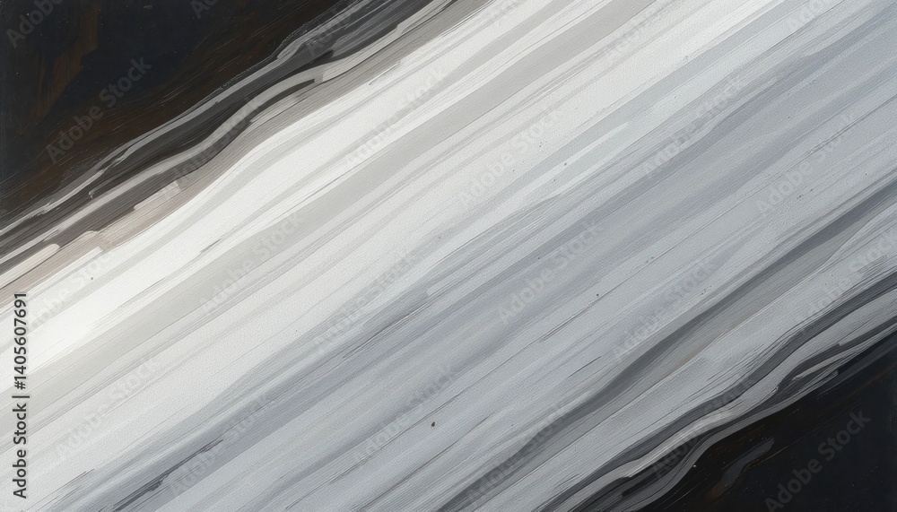 Poster dynamic flow of abstract patterns in monochrome contemporary art digital medium modern environment m