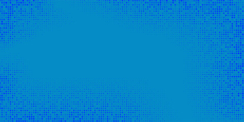 Blue Tech Finance Fintech Background Abstract Pixel Pattern. Abstract Business Tech Science Vector Backdrop.