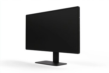 Modern black computer monitor