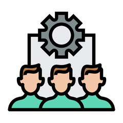  outsourcing vector icon