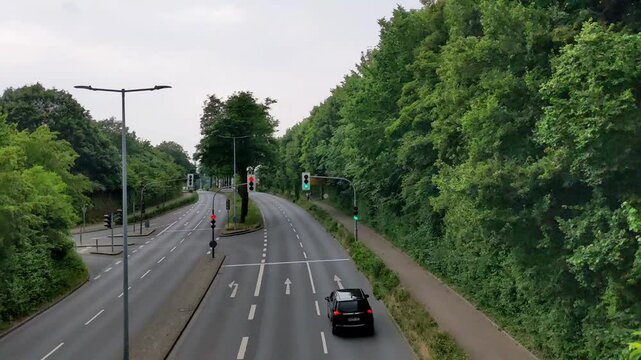 Driving on the road