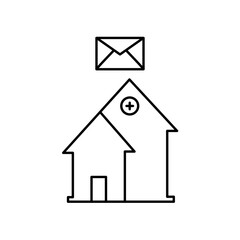 hospital email icon design