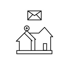 hospital email icon design