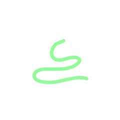 doodle vibrant green