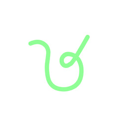 doodle vibrant green