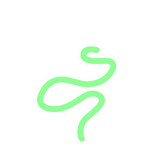 doodle vibrant green