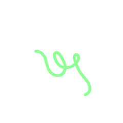 Obraz premium doodle vibrant green