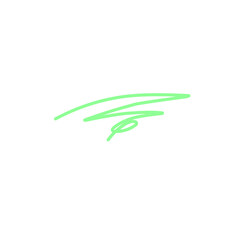 doodle vibrant green