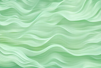 Green Wavy glossy surface in black and green colors Background ,high quality,generative ai