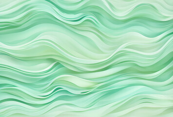 Green Wavy glossy surface in black and green colors Background ,high quality,generative ai