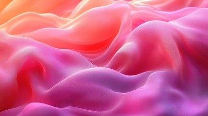 Obraz premium Abstract flowing fabric with vibrant gradients