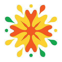 Rounded Playful Forms in Colorful Abstract Art