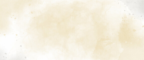 Vector Soft Yellow watercolor backgrounds white.
