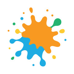 Soft Watercolor Splash in White Background Design