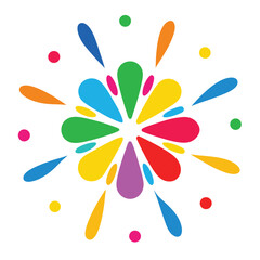 Explosion of Rounded Shapes in Cheerful Colors