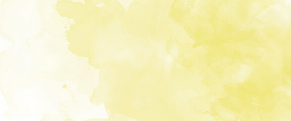 Vector soft yellow watercolor background