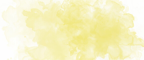 Vector soft yellow watercolor background