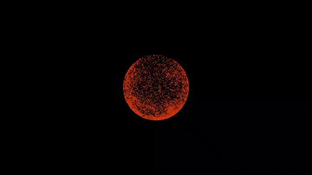 Large yellow moon taken at a close approximation during the period of the full moon and the maximum approach to the Eart