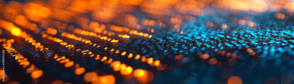 Poster abstract bokeh display of lights
