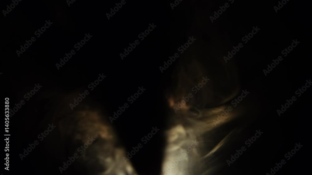 Aufkleber abstract light blur with lens flare effect visually captivating