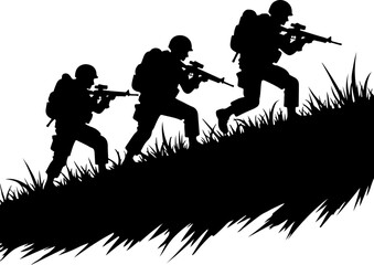 "Brothers in Arms: Shadows of Duty"

"On the Front Line: United for the Mission"

"Silhouettes of Valor"