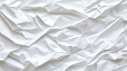 Obraz premium Crumpled White Paper Texture