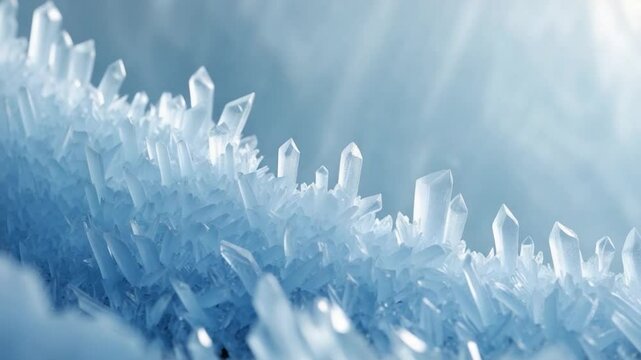 Winter frost texture background with abstract ice patterns