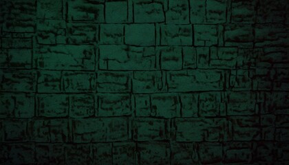 ancient green stone wall texture for medieval game background, fantasy dungeon design, or 3d modeling reference

