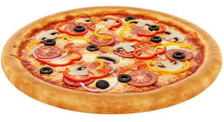 Freshly baked pizza placed on a wooden board looking cheesy, delicious, and perfect for lunch, dinner, parties, and casual meals with friends or family.