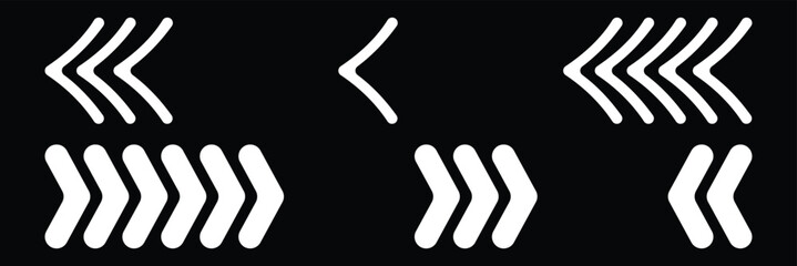 Left right chevron. left right rounded chevron