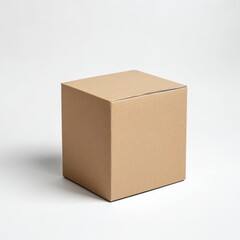 A blank kraft paper box mockup