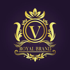  luxury gold logo concept