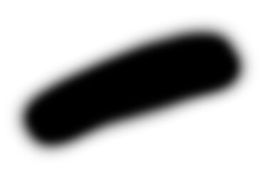 Ink brush stock isolated on transparent background, PNG file